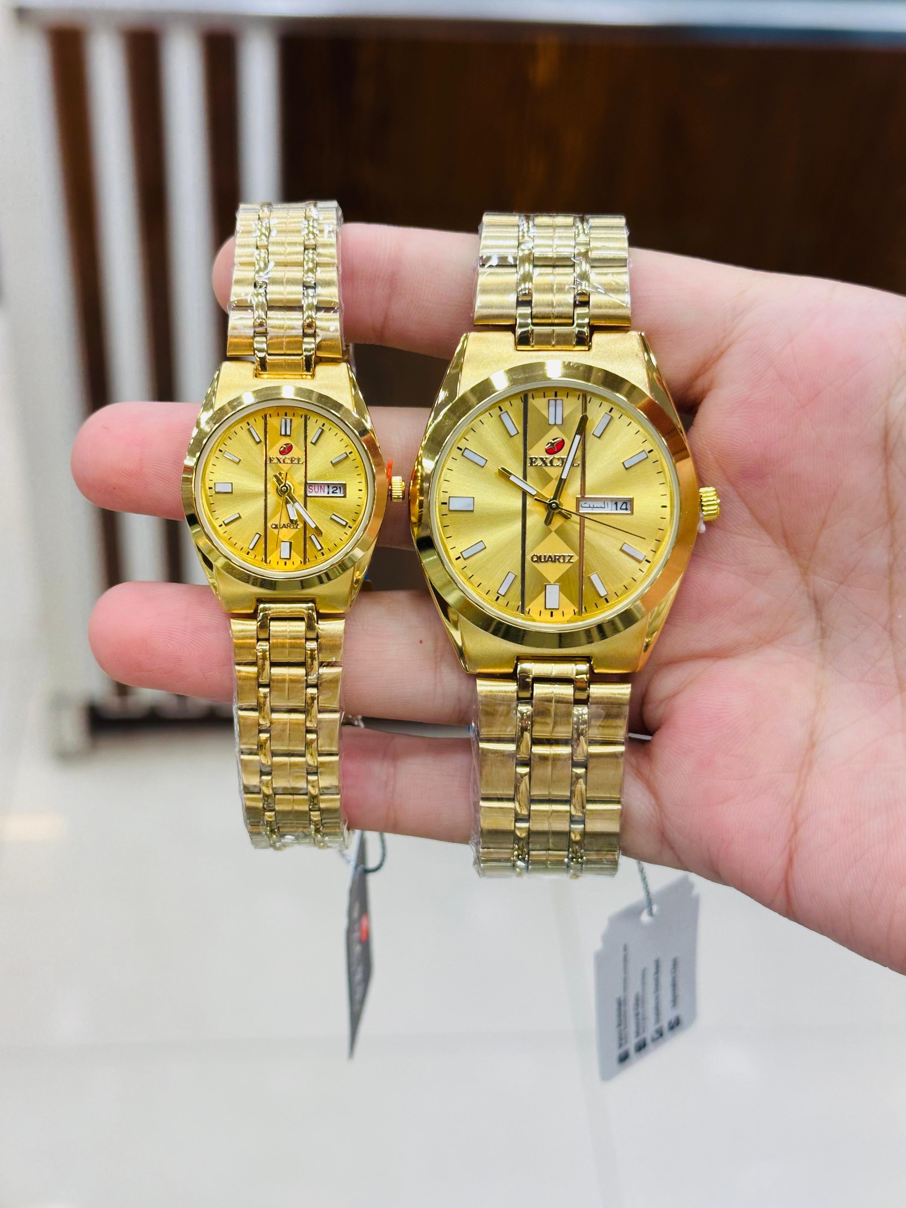Excel brand quartz  couple watch