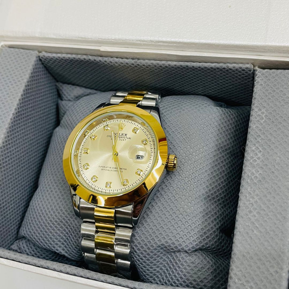 Rlx - Stainless Steel - 40mm - Gold Two Tone