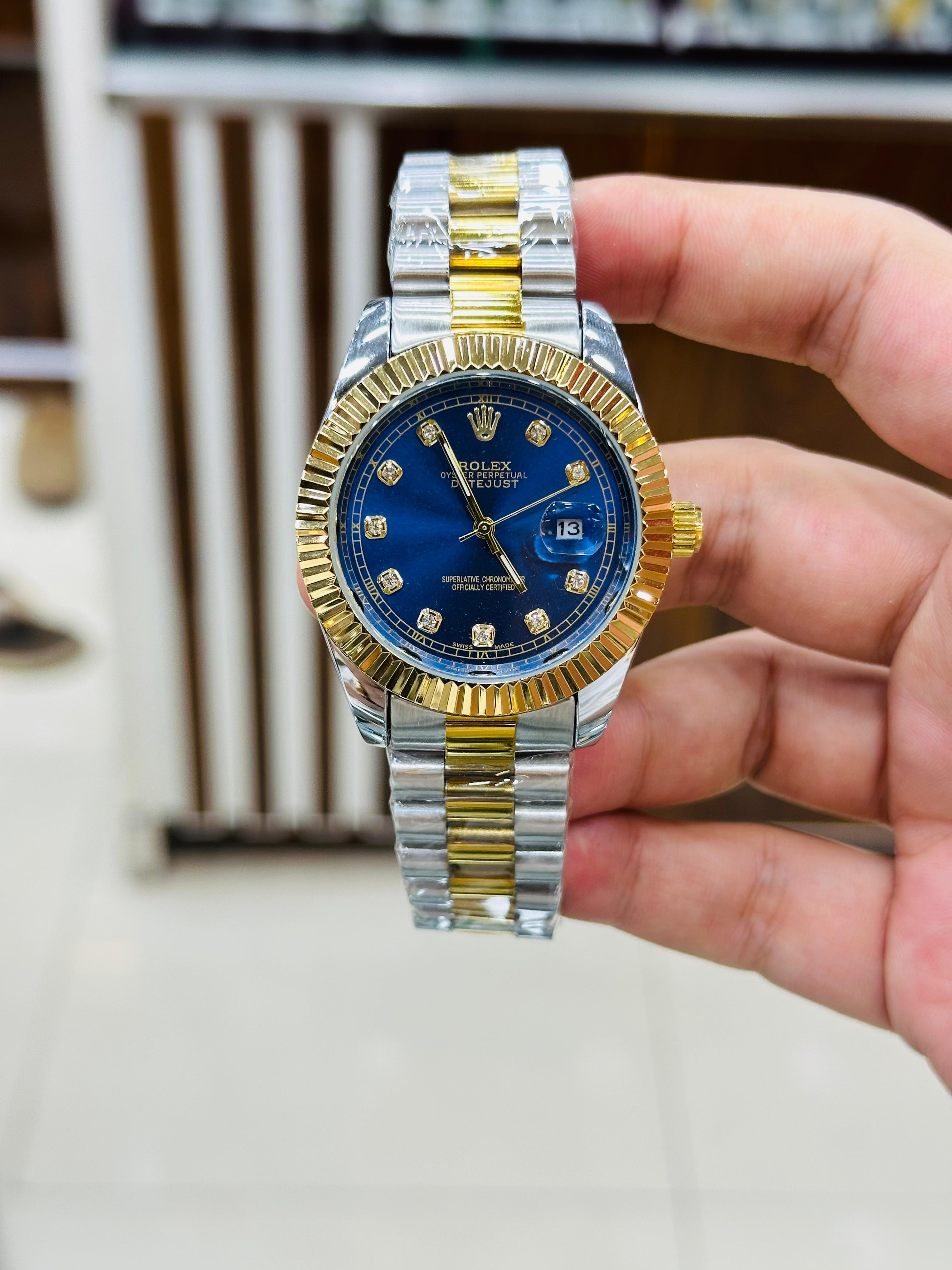 Rolex Luxury Two Tone Day-Date Watch