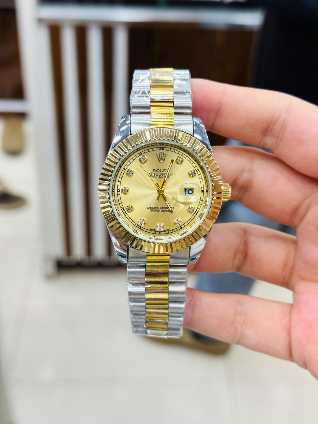 Rlx - Stainless Steel - 40mm - Gold Two Tone