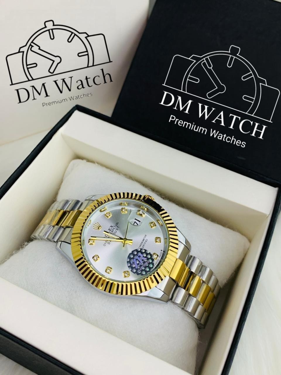 Cut Reg Stone Model | Two Tone White