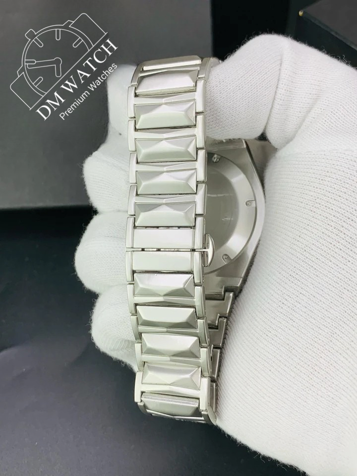 HB Plain Dial | Texture chain | Silver Sky Blue