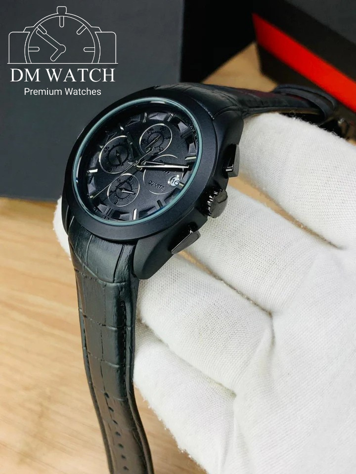 Branded Chronograph working Watch (Full Black)
