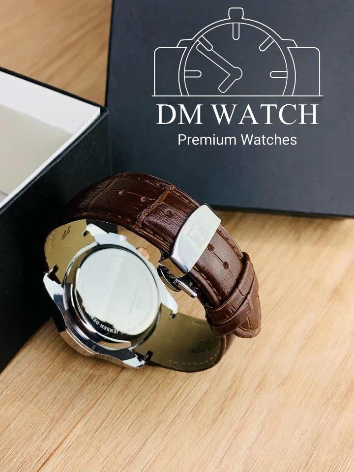Branded Chronograph working Watch (Brown Gold)