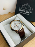 Branded Chronograph working Watch (Brown Gold)
