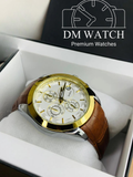 Branded Chronograph working Watch (Brown Gold)