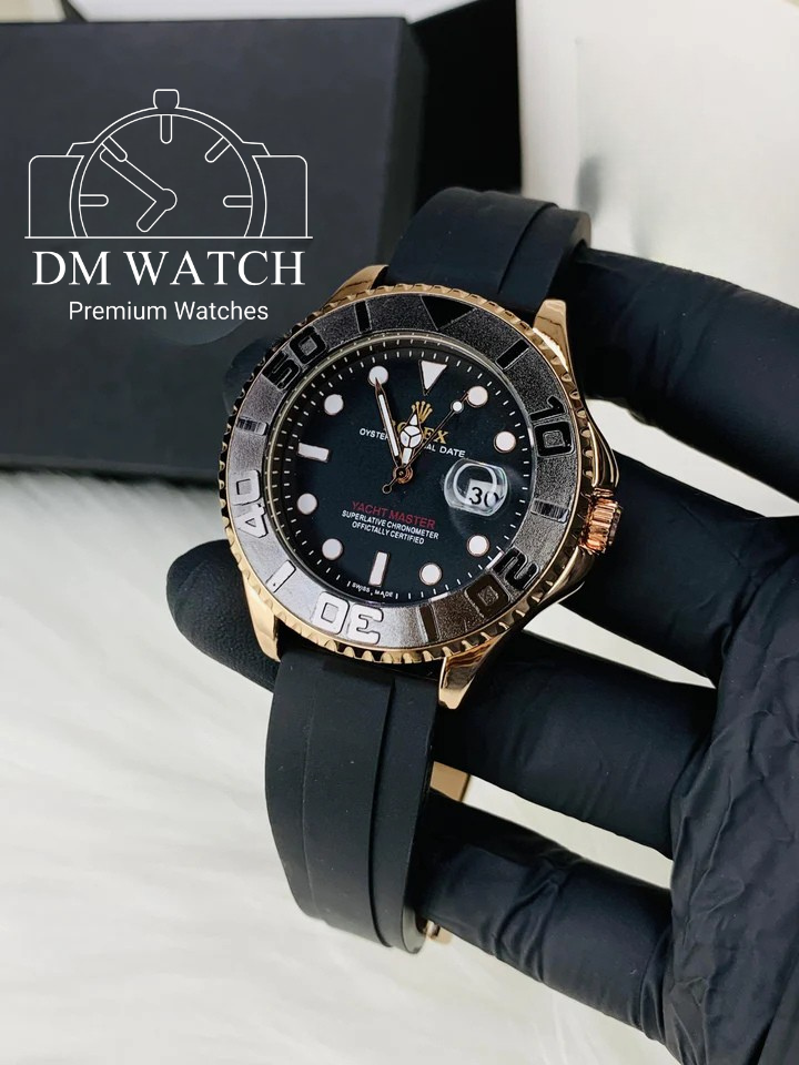 Yacht Master Men Watch | Rosegold